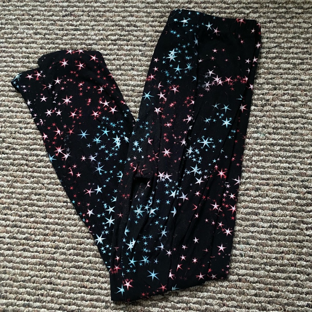Firework/Star print leggings